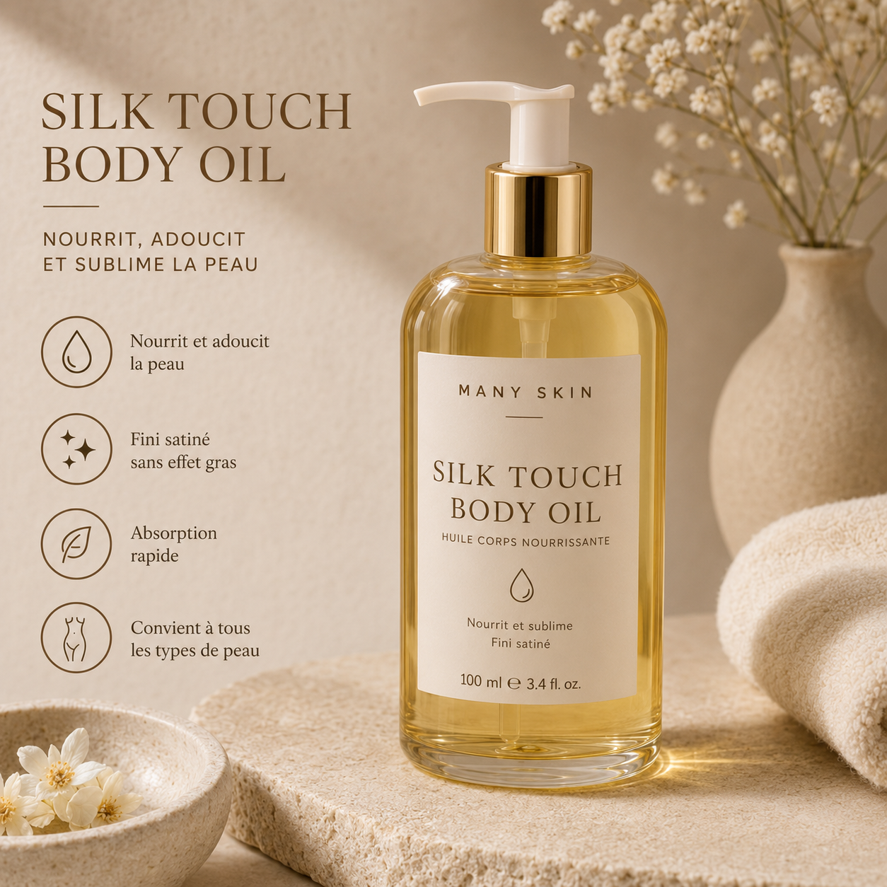 Many Skin – Silk Touch Body Oil